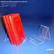LV03-Display de mesa para Livros 8x12 cm Longo