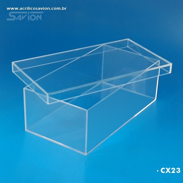 CX23 - Caixa de acrilico para sapato 30x16x10cm