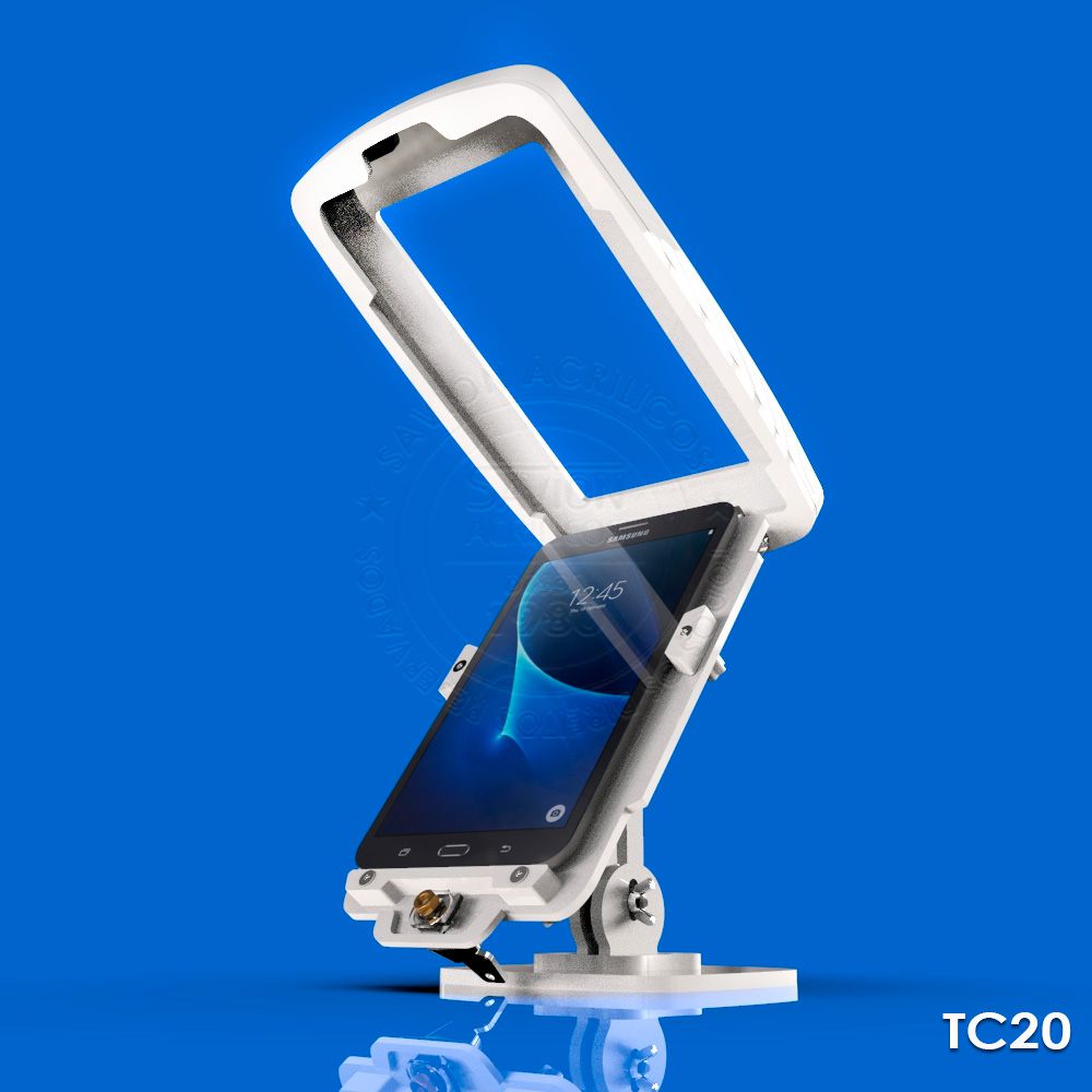 TC20 - Suporte Tablet 7" polegadas para mesa e parede compatível com diversas marcas de aparelhos