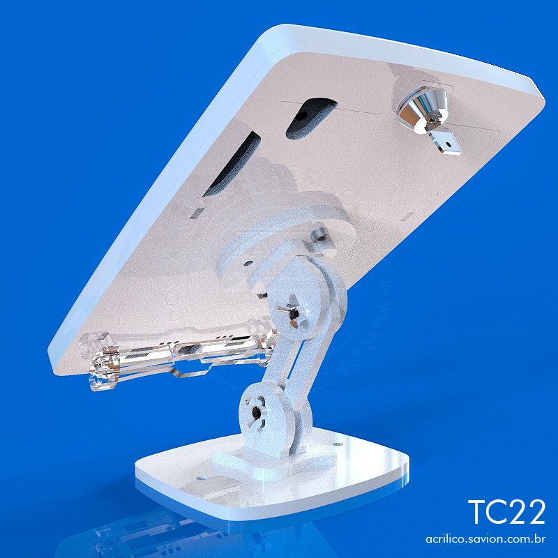 TC22 - Suporte de Acrilico iPad Mini para Mesa e Parede
