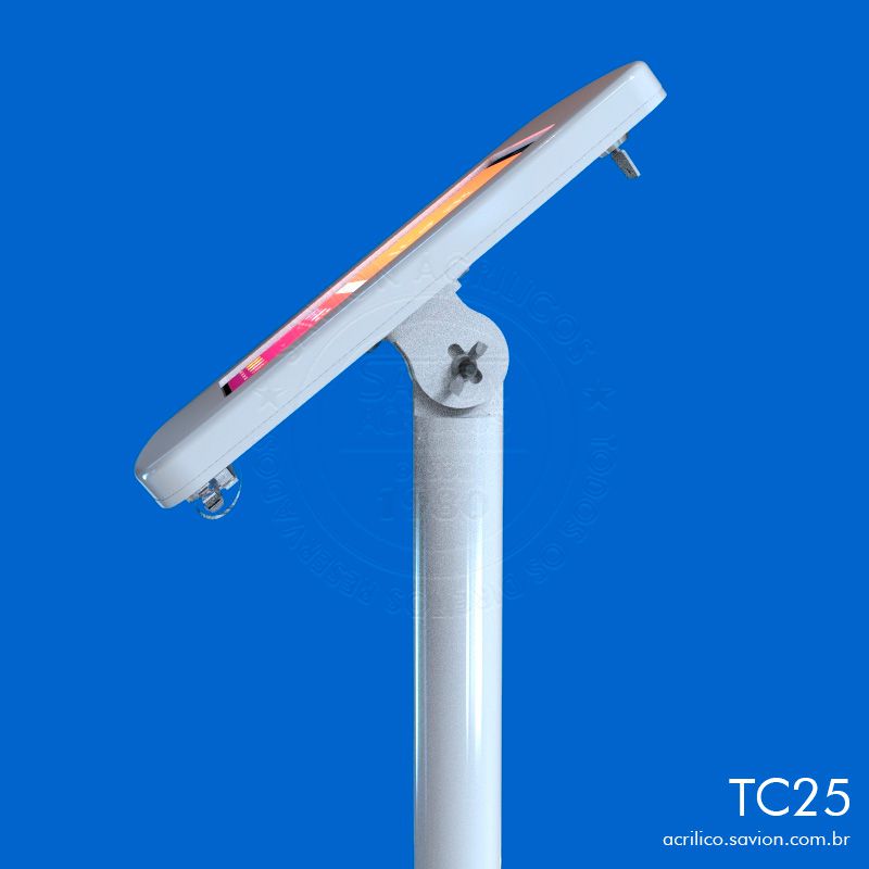 TC25 - Suporte de Acrilico Tablet Samsung Tab SM-T385 de 8" polegadas de piso