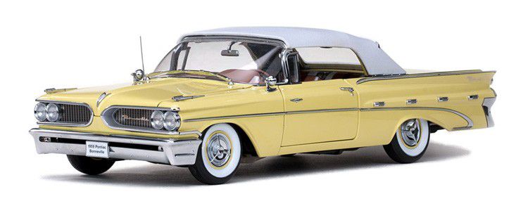 1959 Pontiac Bonneville Closed Convertible - Escala 1:18 - Sun Star