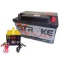 Kit Bateria Som Automotivo 100ah + Carregador 5ah Stroke Power