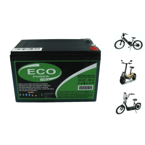 Kit 3 Bateria Eco Power 12v 16ah 6-dzm-12 Para Bike Elétrica Patinete Eletrico E CARREGADOR INTELIGE
