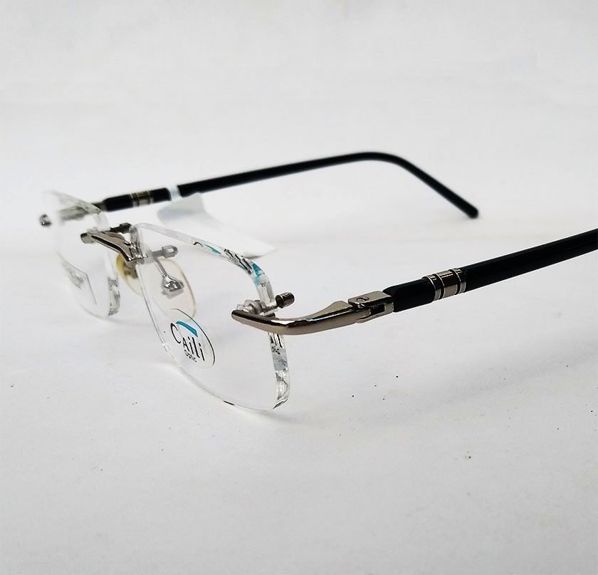 Armação de Óculos de grau flutuante Parafusada Titânio Caili Optic 