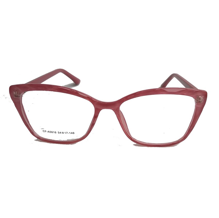Armação de Óculos de grau Gatinho Feminino Mosaico Lapidado 3D Rosa 5010 Oferta