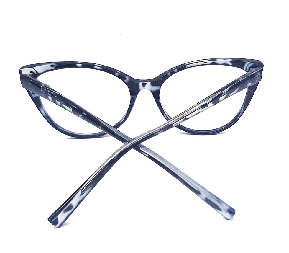 Armação de óculos de grau Gatinho retro Grey Onça Nichelle 5036