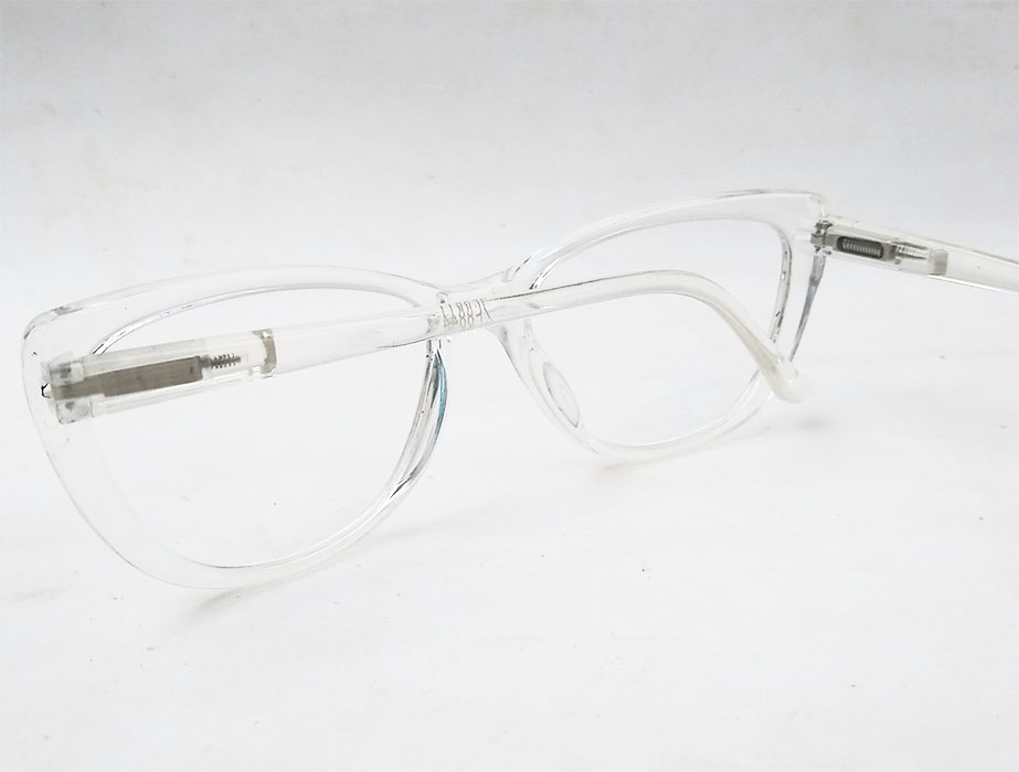 Armação De Óculos De Grau Gatinho Varnish Retro Transparente 1261 Cristal