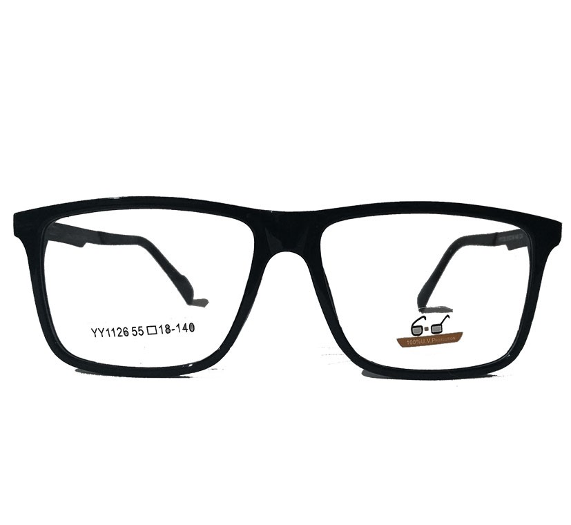 Armação de oculos de grau Masculino Quadrado Black 1126 Sport