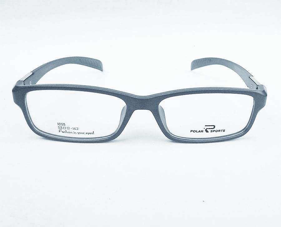 Armação de óculos de grau Masculino Retangular Gray Confort Sport 8034