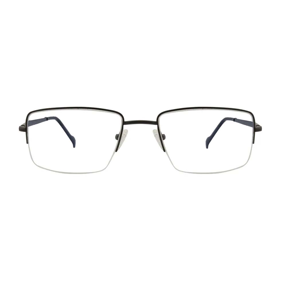Armação de Óculos de grau Metal Fio de Nylon Discreta Basic 393