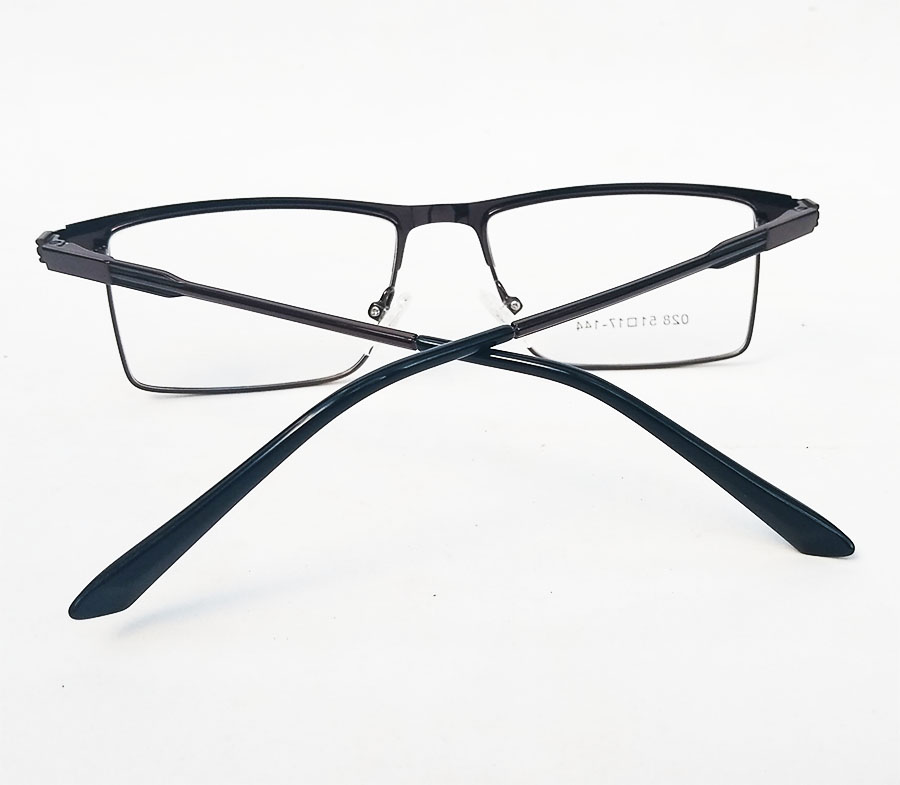 Armação de óculos de grau Retangular metal Alumínio Black 6661