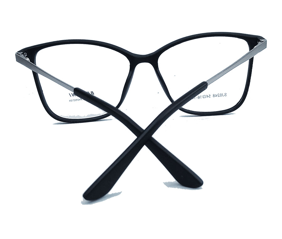 Armação de Óculos de Grau Retangular Oval Bristol 248 Black