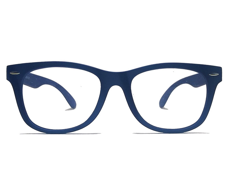 Oculos De Grau Infantil Inquebrável Silicone Wayfarer Azul Leve Flexível S886