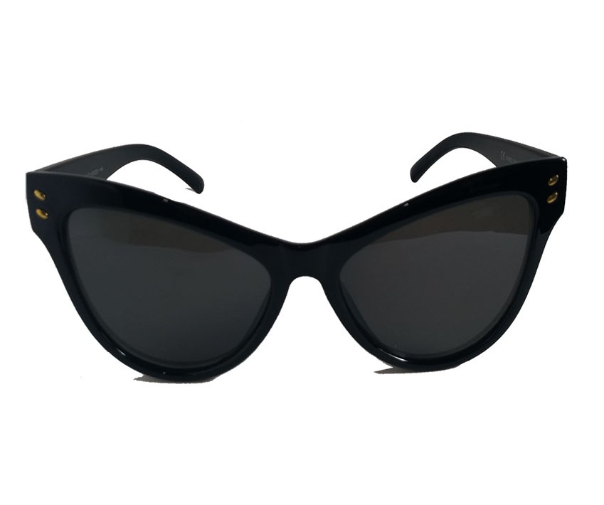 Oculos De Sol Feminino Gatinho grande High Cat Black Meliceli Oversized Luxo