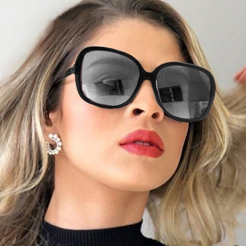 Óculos De Sol Quadrado Feminino Grande Retro Oversize Espelhado Cherry TS264