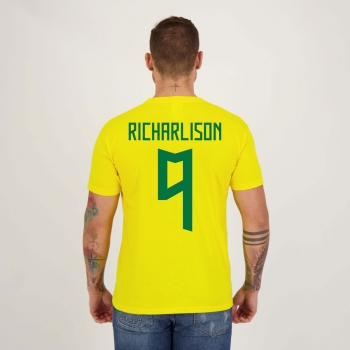 Camisa Brasil 9 Richarlison Amarela