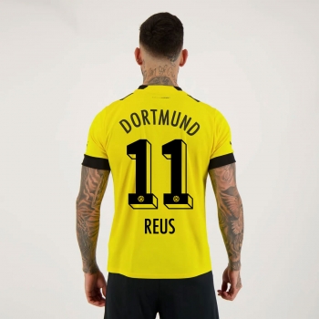 Camisa Puma Borussia Dortmund Home 2023 Com Patrocínio 11 Reus