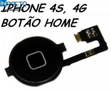 BOTAO HOME COM CABO FLEX IPHONE 4/ 4S