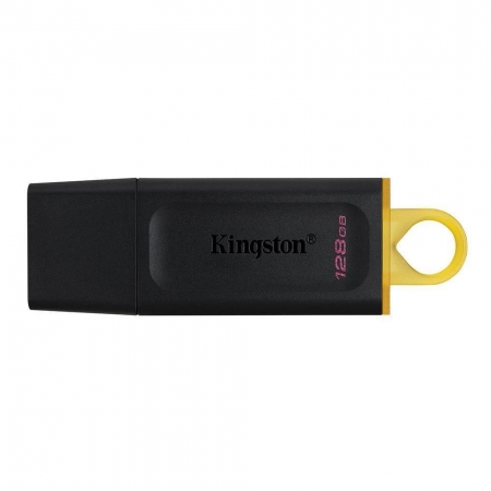 PENDRIVE KINGSTON DATATRAVELER EXODIA 128GB USB 3.2 DTX/128GB PRETO E AMARELO