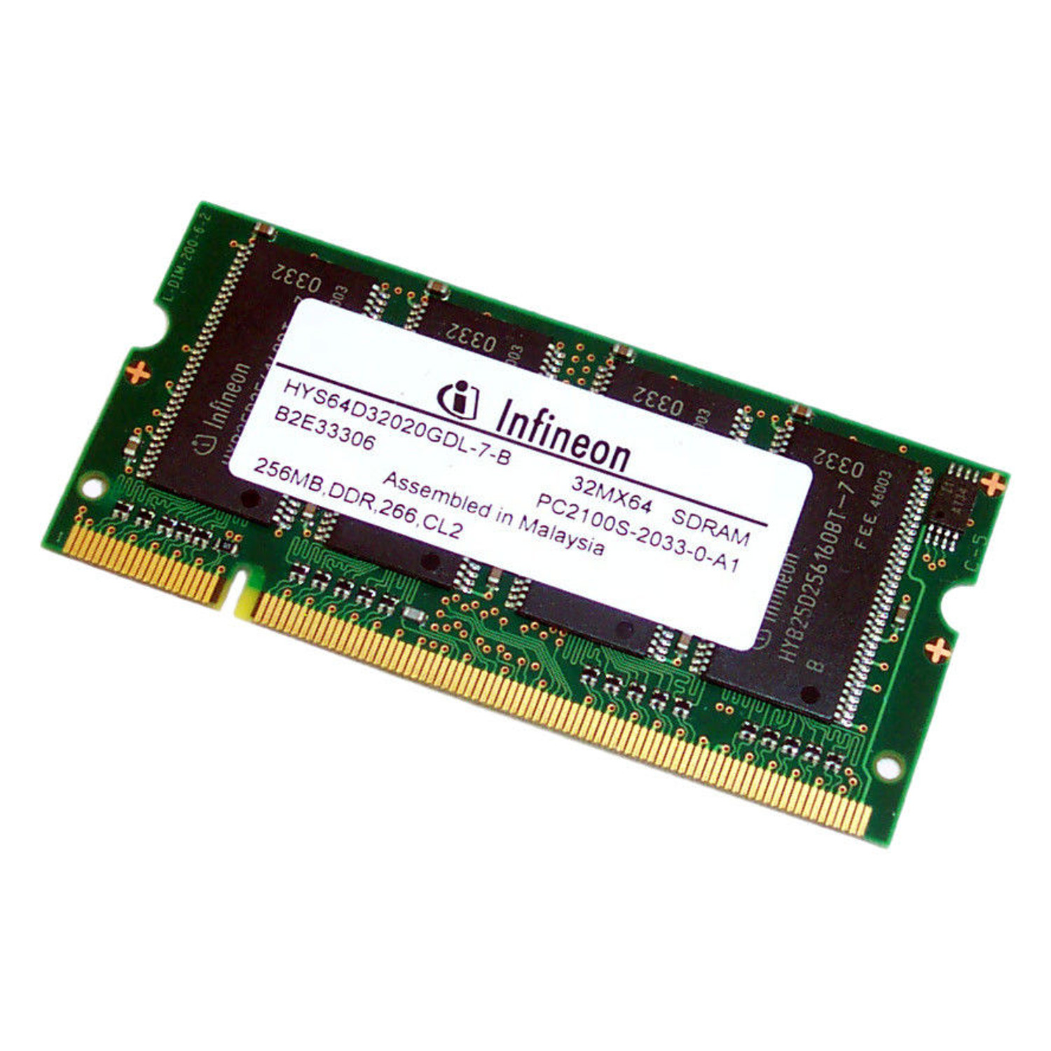 MEMORIA NOTEBOOK 256MB DDR SDRAM 266 INFINEON