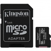 Cartão de Memória Kingston Canvas Select Plus MicroSD 32GB Classe 10 com Adaptador, para Câmeras Automáticas/Dispositivos Android - SDCS2/32GB