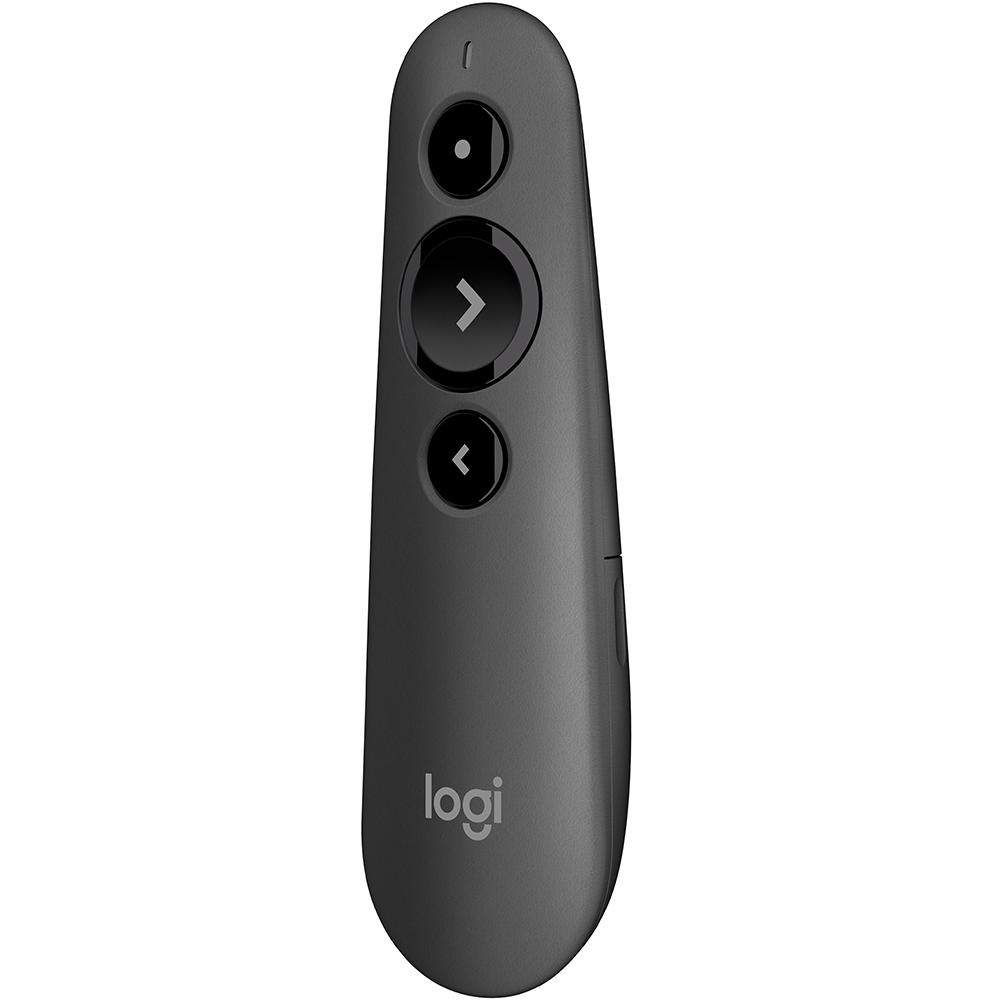 Apresentador Logitech R500 Sem Fio, Bluetooth, com Laser Point Vermelho 20m Cinza - 910-005333