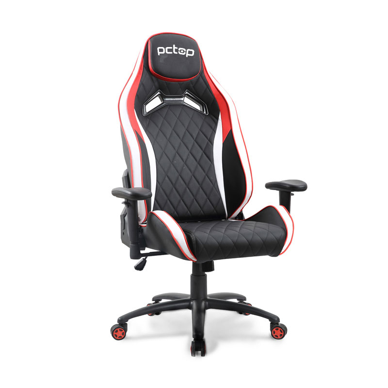 Cadeira Gamer PCTOP Premium Vermelho/Branco/Preto - 1020