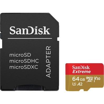 Cartão de Memória Sandisk 64GB Extreme - SDSQXA2-064G-GN6AA