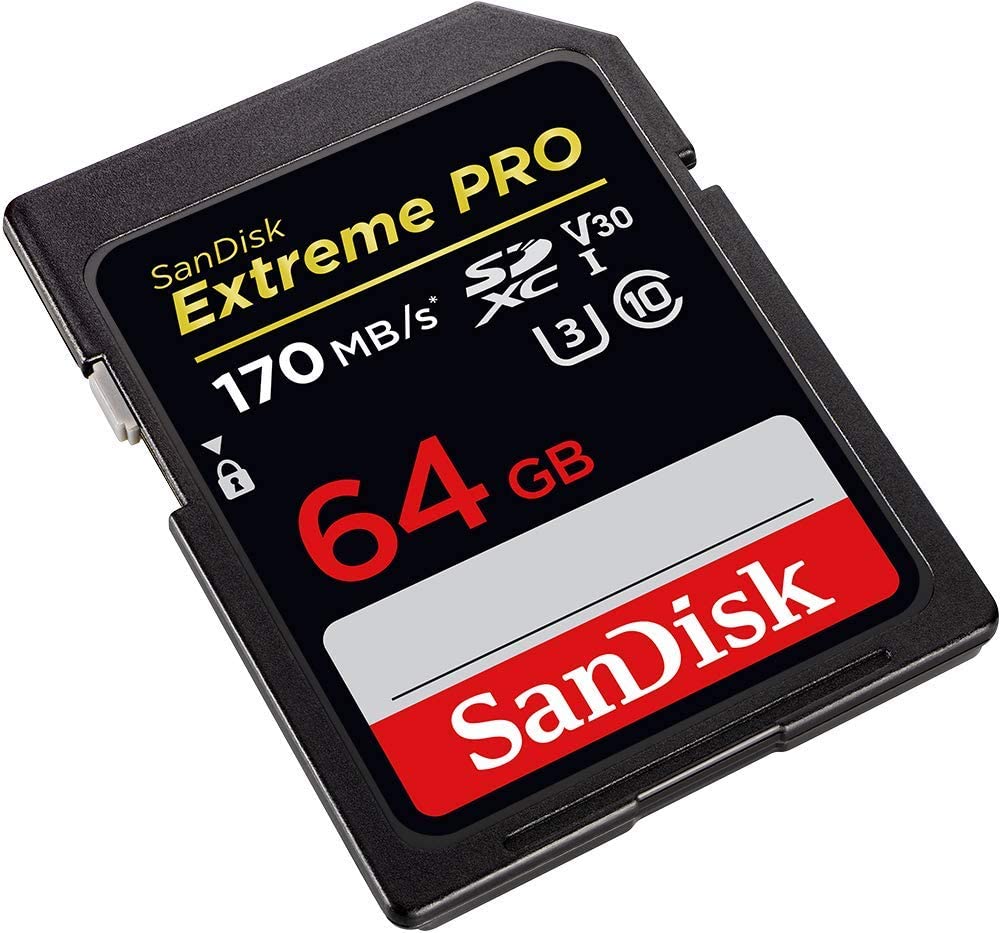 Cartão de memória, SDXC, 64GB, Sandisk Extreme Pro - SDSDXXY-064G-GN4IN