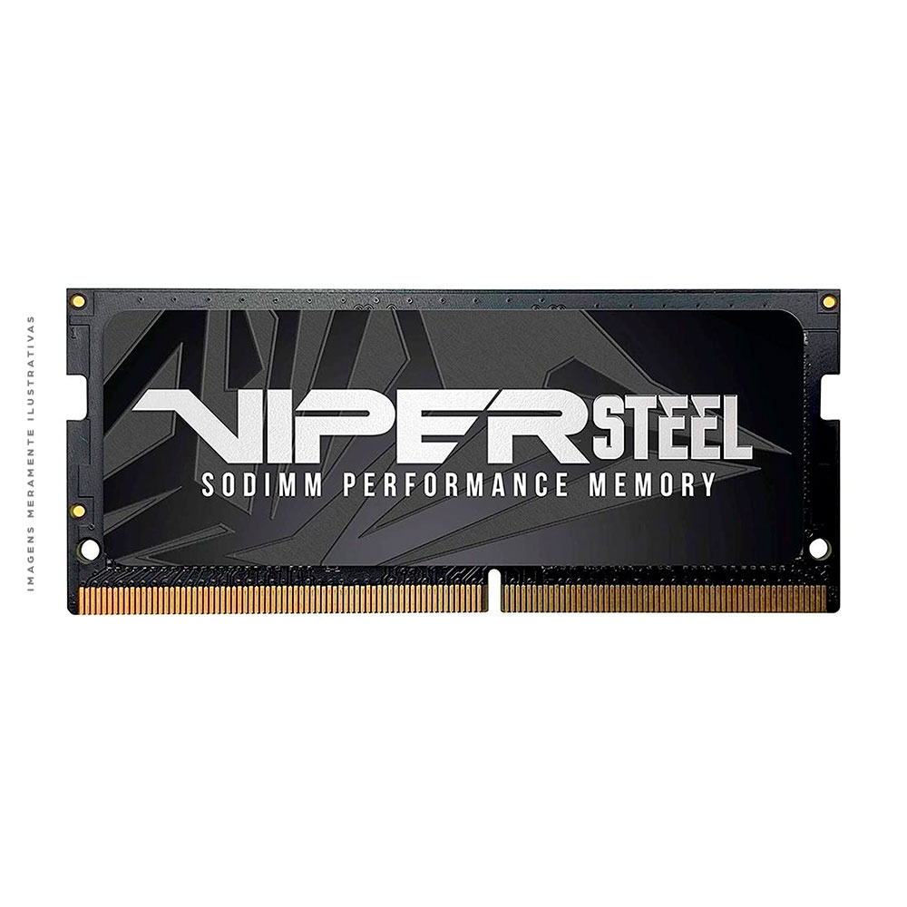Memória para Notebook Patriot Viper Steel 16GB (1x16GB), 2666MHz, DDR4, CL18 - PVS416G266C8S