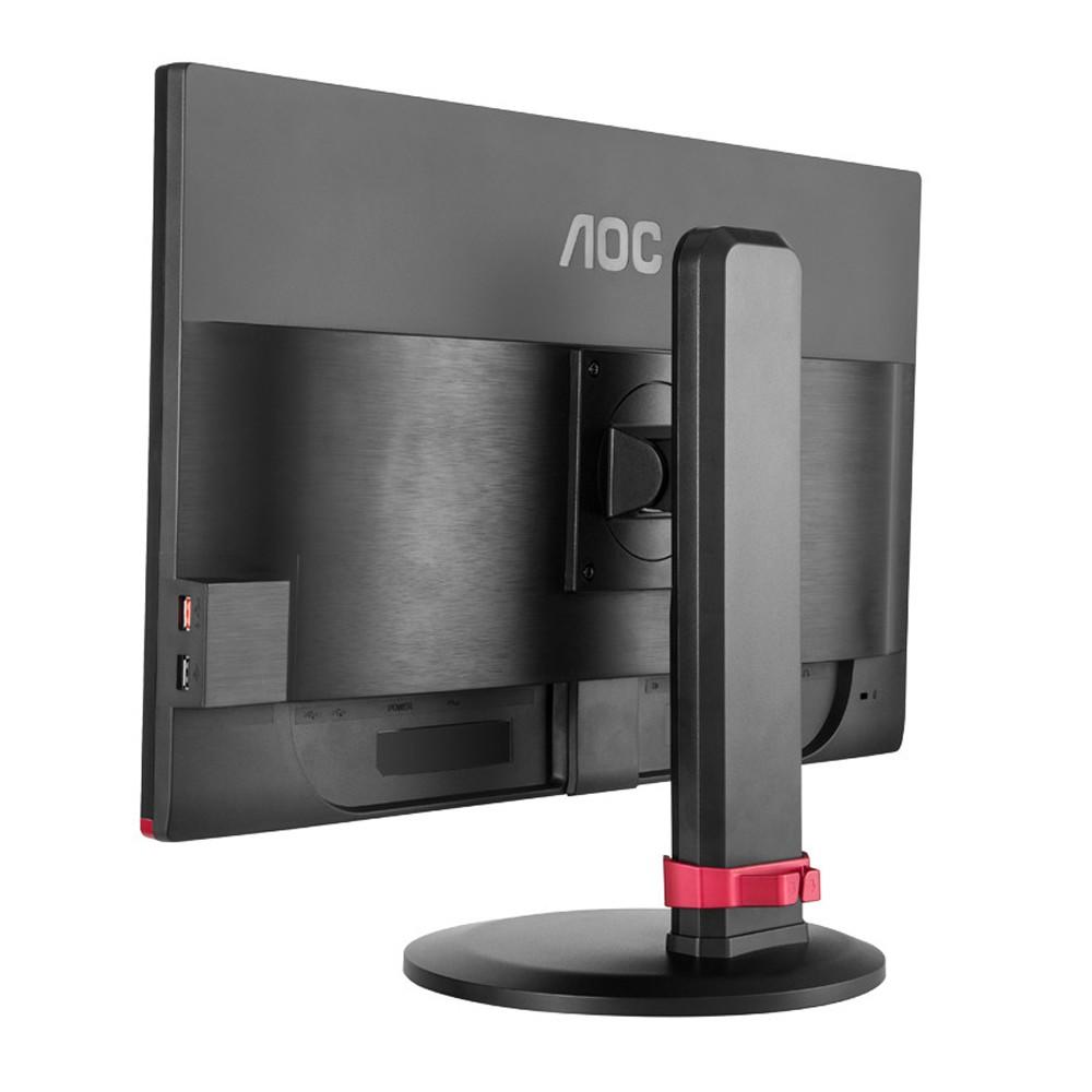 Monitor Gamer AOC Hero LED 24´ Widescreen, Full HD, HDMI/VGA/DVI/Display Port, FreeSync, Som Integrado, 144Hz, 1ms, Altura Ajustável - G2460PF