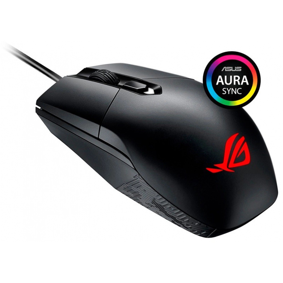 Mouse Gamer Asus Rog Strix Impact, Botão DPI, 5000 DPI, RGB, Preto - P303