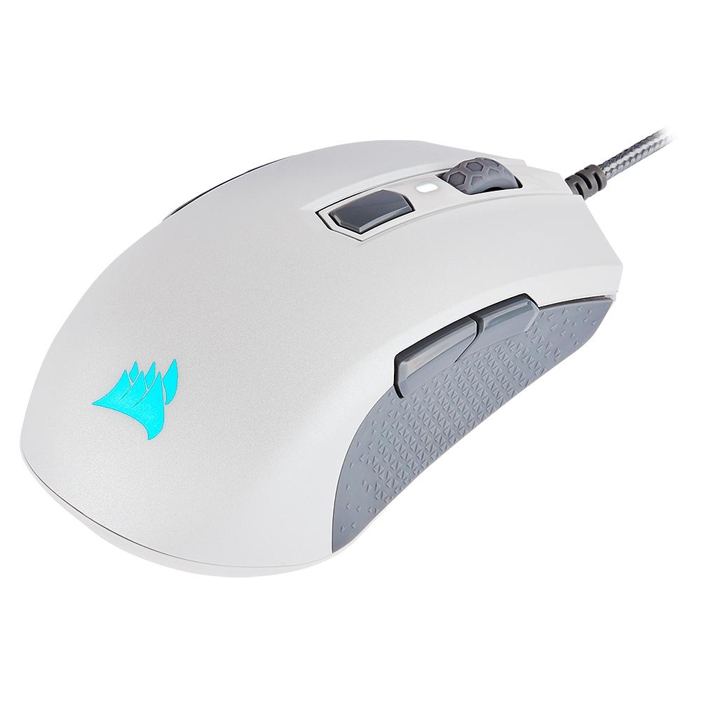 Mouse Gamer Corsair M55 Pro, RGB, 8 Botões, 12400DPI, Branco - CH-9308111-NA