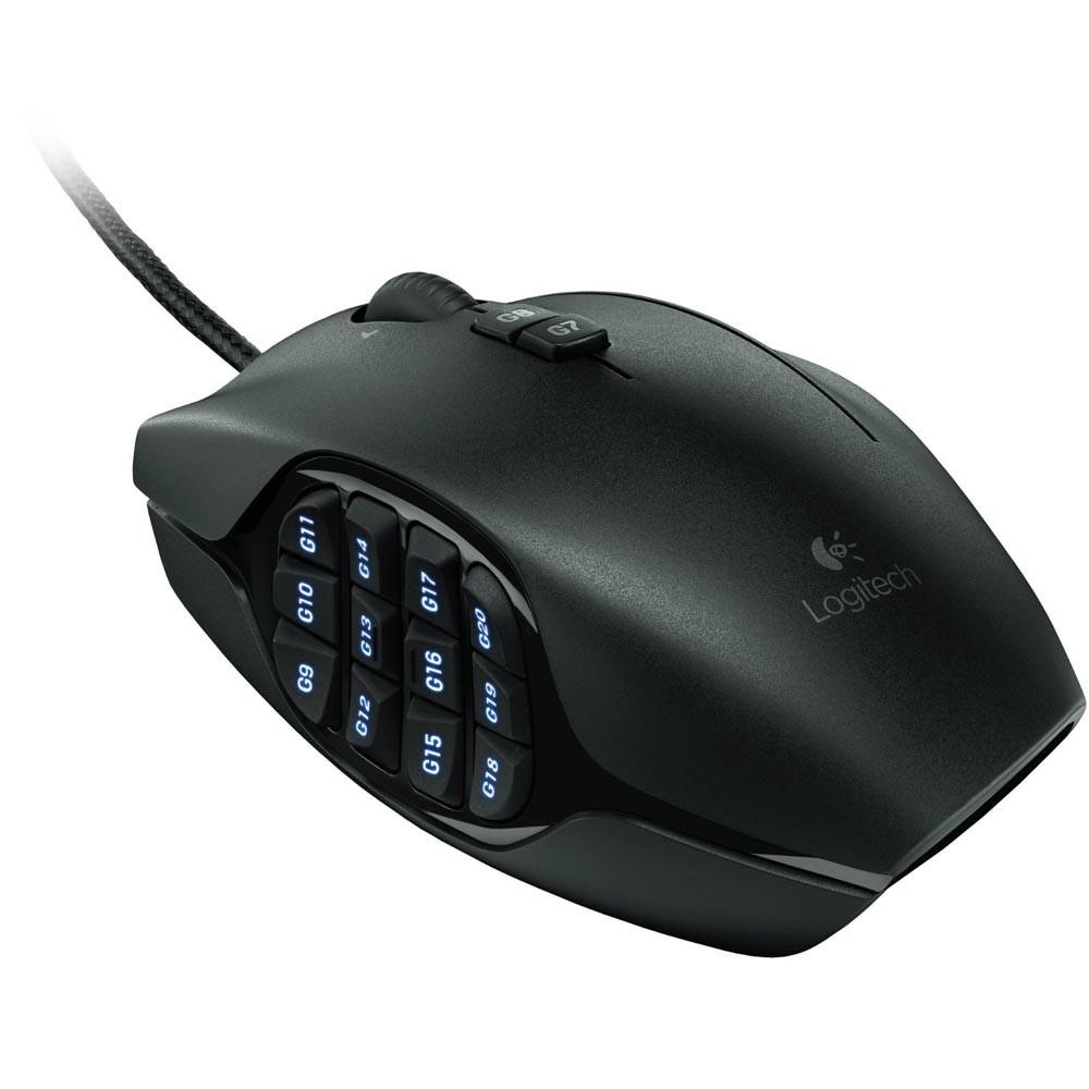 Mouse Gamer Logitech G600 MMO, RGB Lightsync, 20 Botões, 8200 DPI - 910-003879