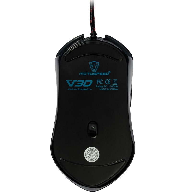 Mouse Gamer Motospeed V30, RGB Backlight, 3500DPI, Preto - FMSMS0003PTO