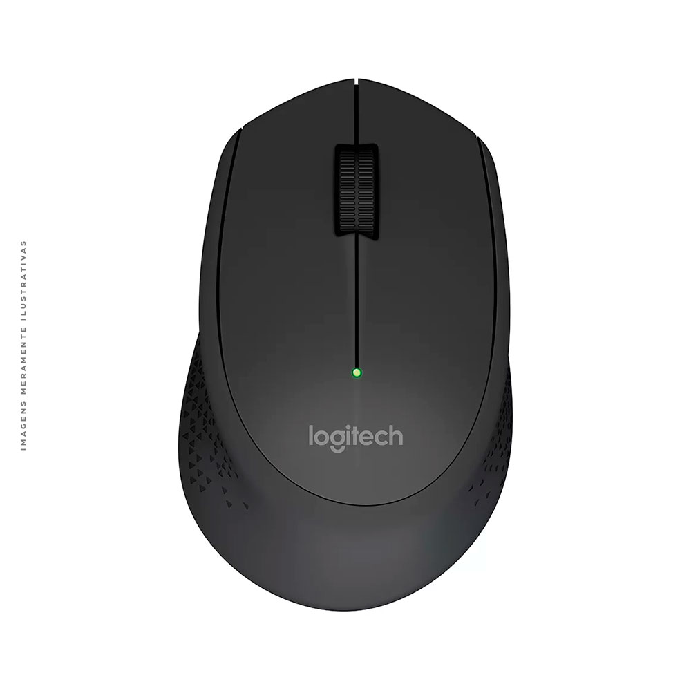Mouse sem fio Logitech M280 com Conexão USB e Pilha Inclusa, Preto - 910-004284