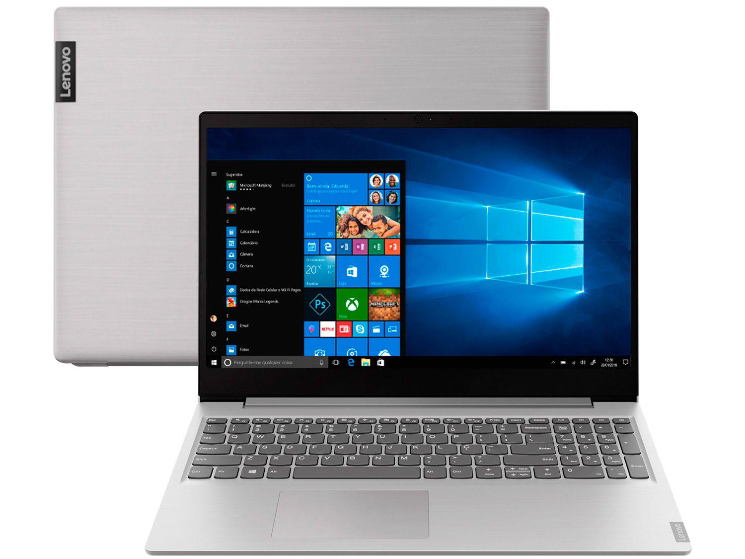 Notebook Lenovo Ideapad S145, Intel Core i3, 4GB, 256GB SSD, 15,6, Windows 10 - 81XM0005BR
