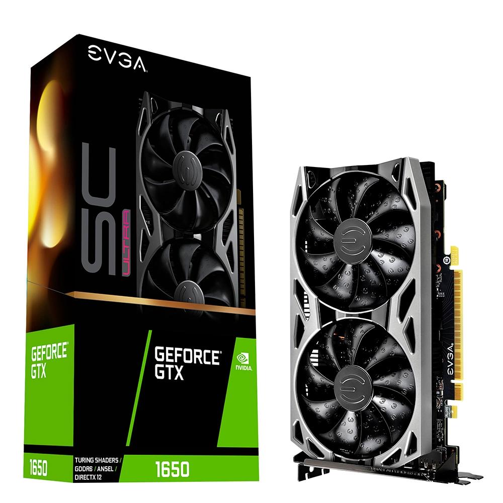Placa de Vídeo EVGA NVIDIA GeForce GTX 1650 SC Ultra GDDR6 Gaming, 4GB, GDDR6 - 4G-P4-1257-KR
