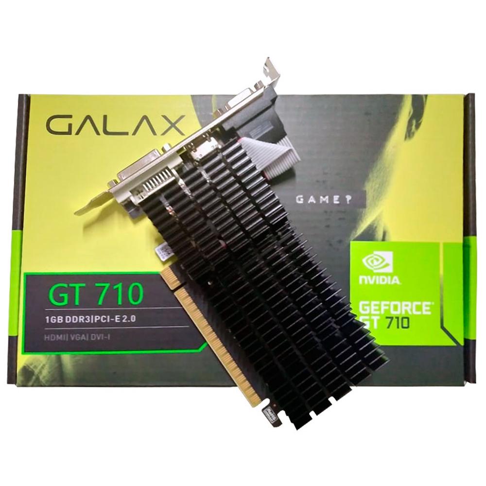 Placa de Vídeo Galax NVIDIA GeForce GT 710 1GB, DDR3 - 71GGF4DC00WG