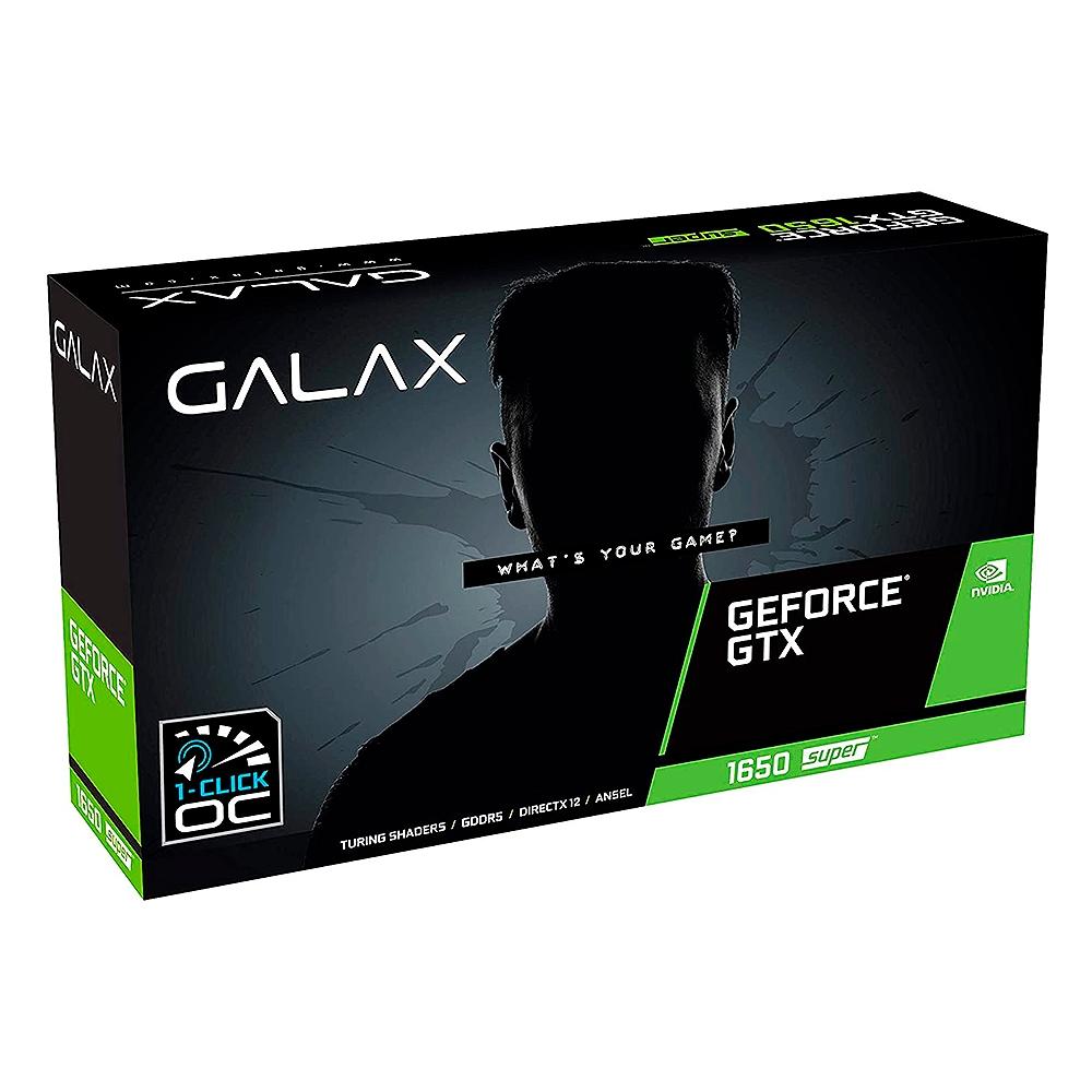 Placa de Vídeo Galax NVIDIA GeForce GTX 1650 Super EX 1 Click OC, 4GB, DDR6 - 65SQL8DS61EX