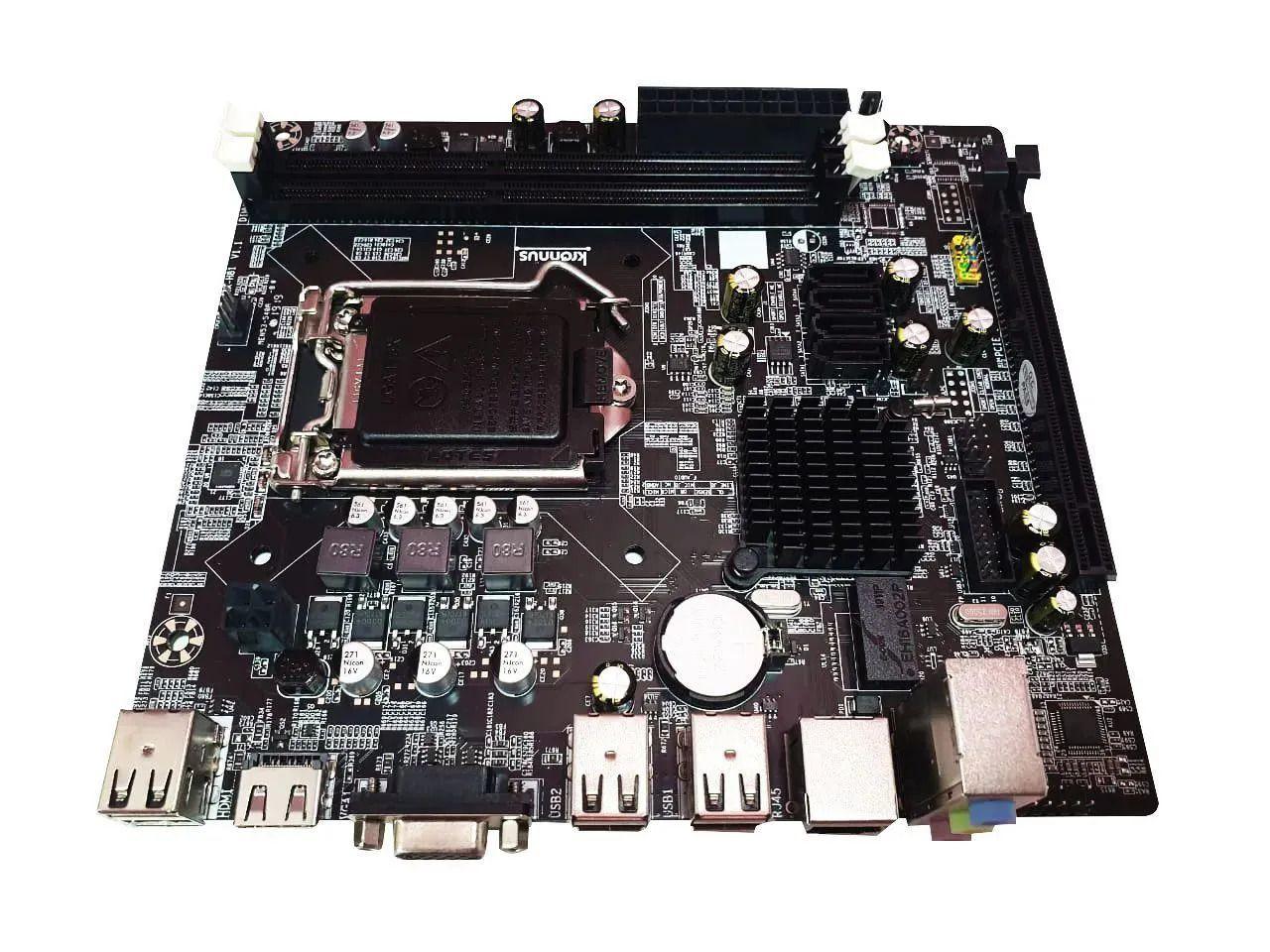 Placa Mãe Kronnus H81, LGA 1150, mATX, DDR3 - H81HV2D3