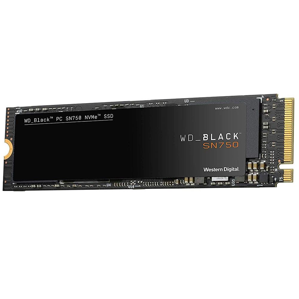 SSD WD Black SN750, 250GB, M.2, NVMe, Leitura 3100MB/s, Gravação 1600MB/s - WDS250G3X0C