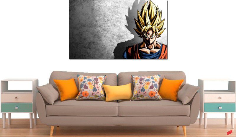 Quadro Decorativo Dragon Ball  Z Goku Super Sayajin  1 peça m16