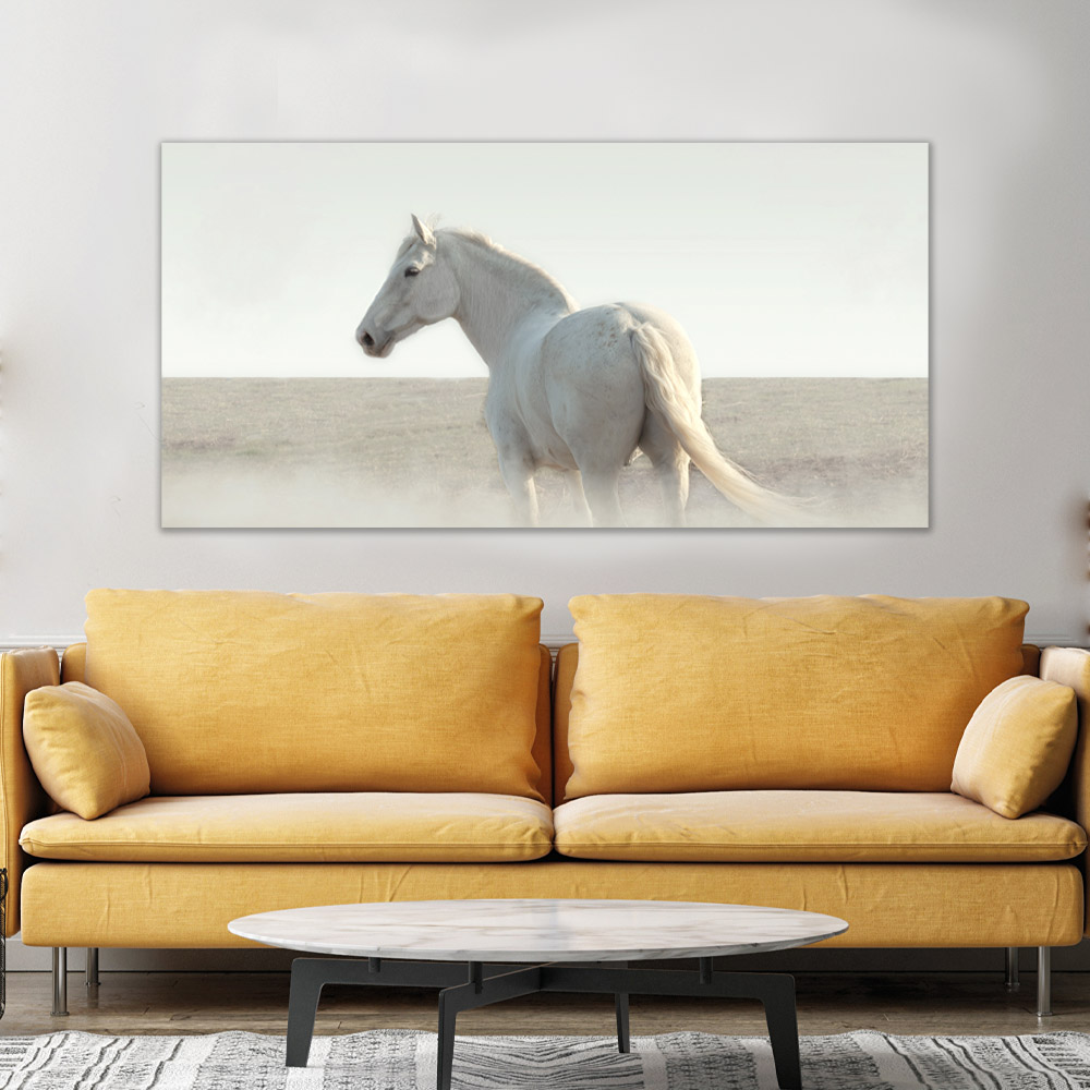 Quadro Decorativo Abstratos Cavalos Para Sala E Quarto
