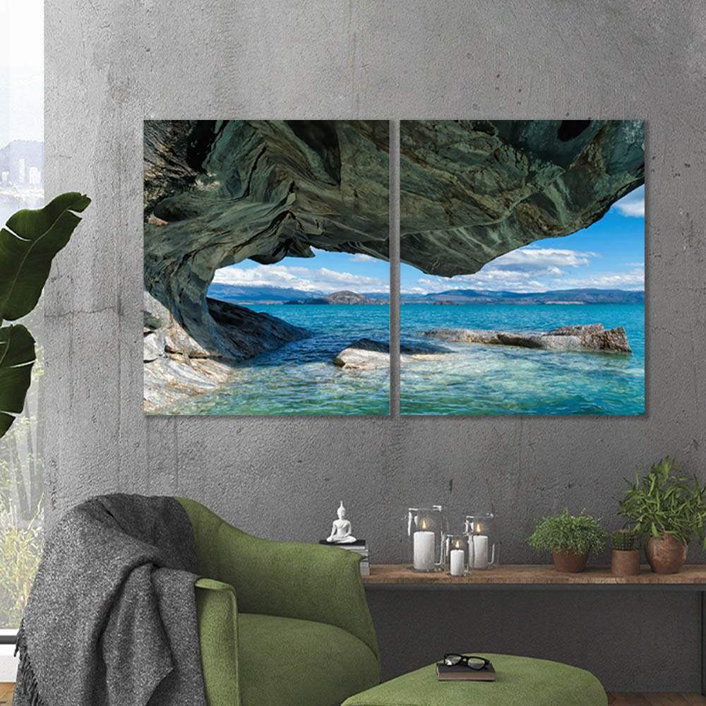 Quadro decorativo paisagem Gruta Mar