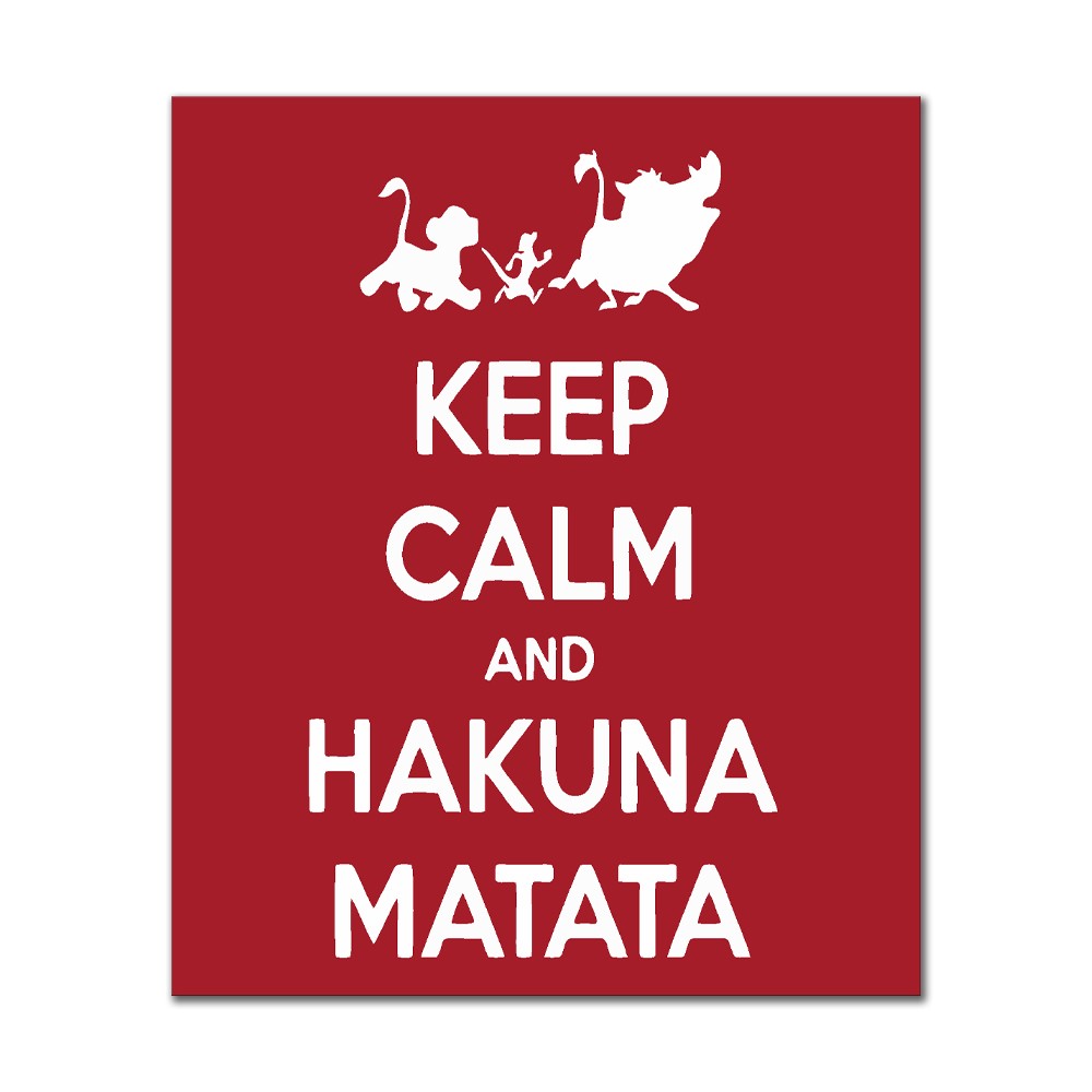 Quadro Keep Calm and Hakuna Matata