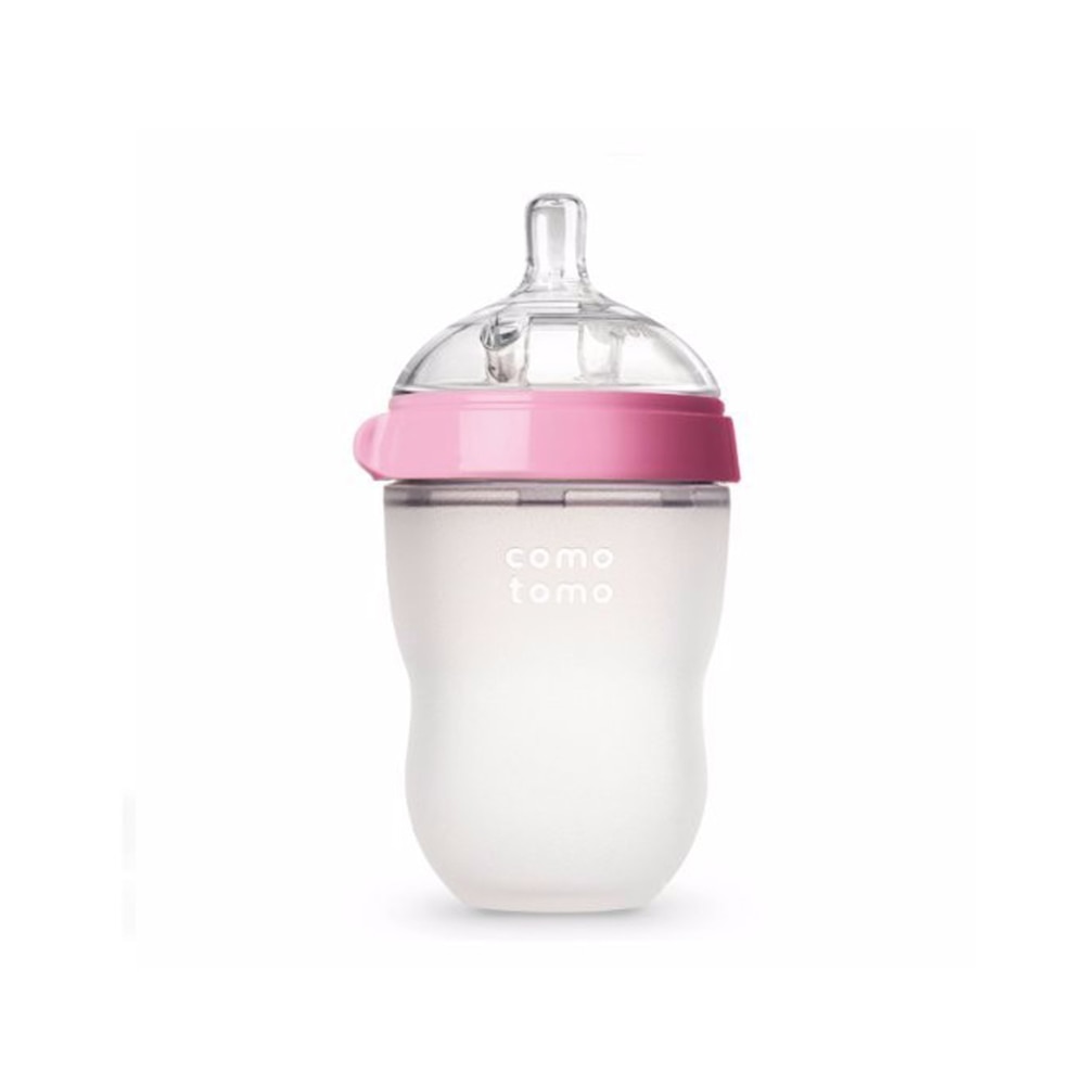 Mamadeira de Silicone Baby Botlle, 2 Tamanhos, Fácil Limpeza