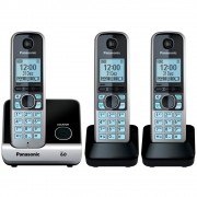 Telefone Sem Fio Panasonic KX-TG6713LBB com Backup de Energia e ID