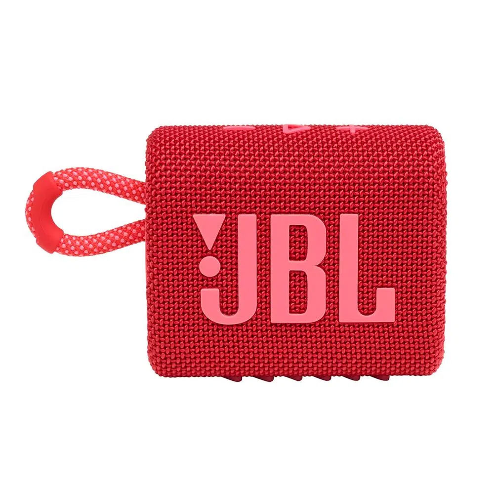 Caixa de Som JBL GO 3 - Prova de Água IPX7 Bluetooth - Vermelho